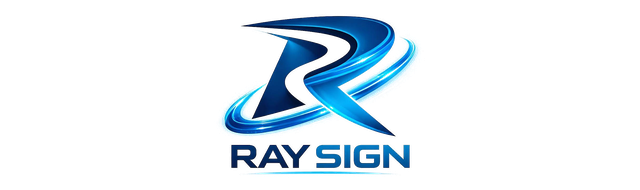 RAY SIGN custom LED sign manufacturer logo