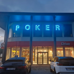POKER custom signage project