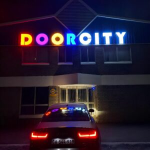DOORCITY custom signage project