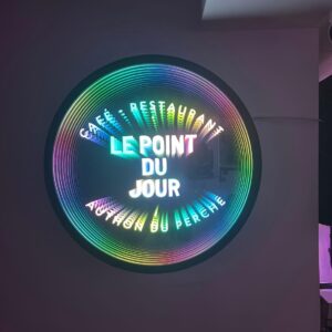Le Point du Jour custom signage project