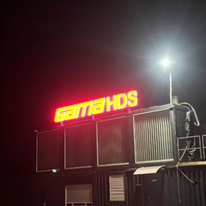 Gama HDS custom signage project