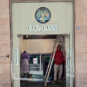 OK-LUX custom signage project