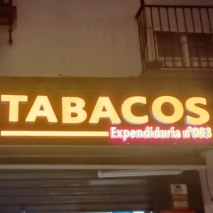 TABACOS custom signage project