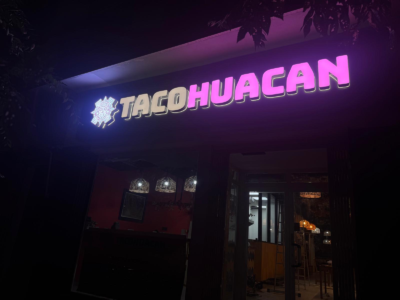 TACO HURACAN custom signage project